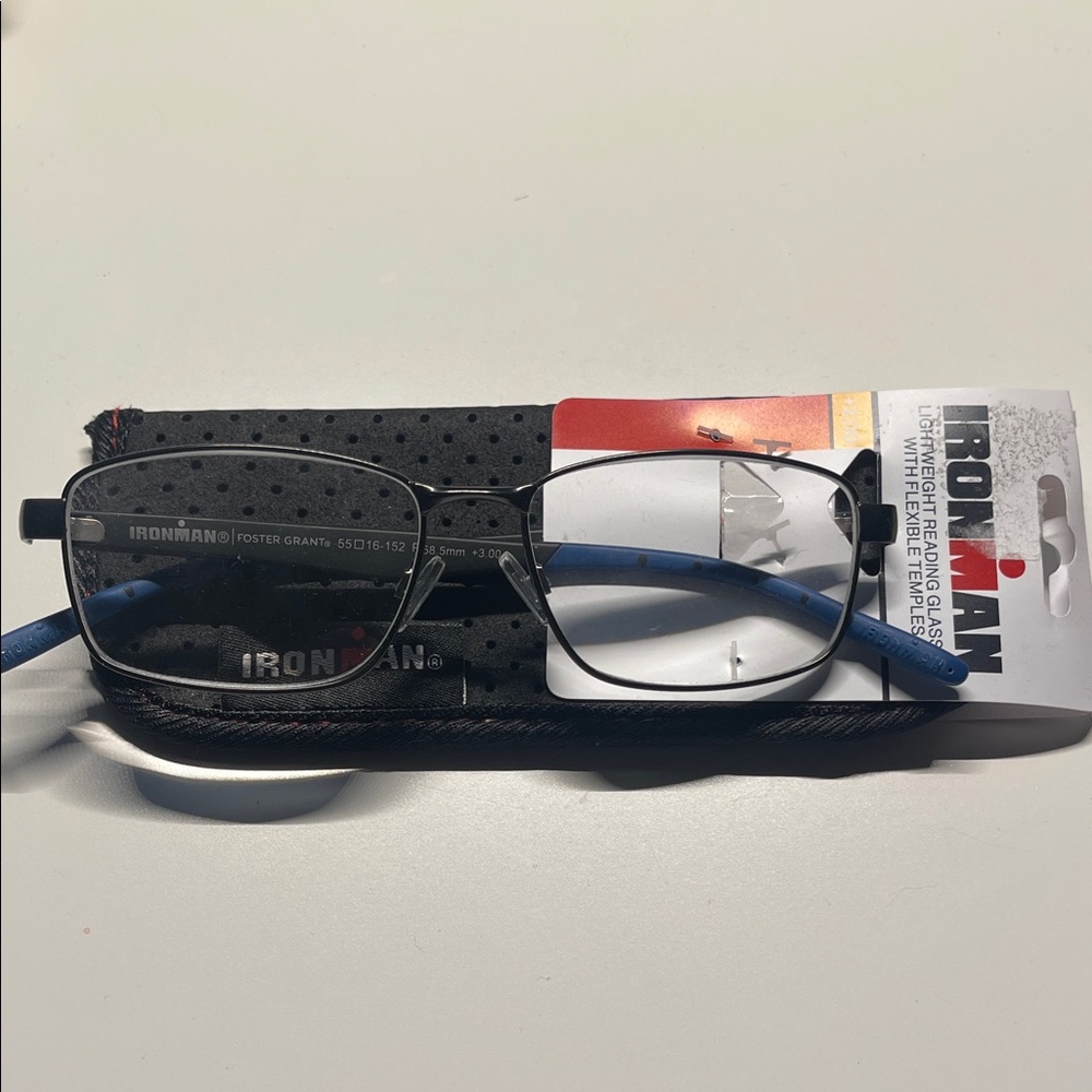 Foster Grant Ironman Black Eyeglasses